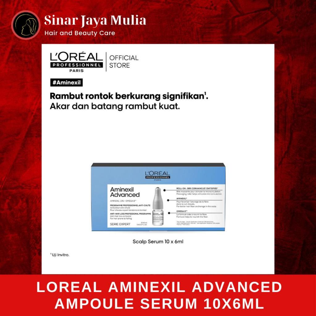 Loreal Serie Expert Aminexil Advanced Ampoule Serum 10x6ml - Serum Rambut Rontok/Perawatan Rambut