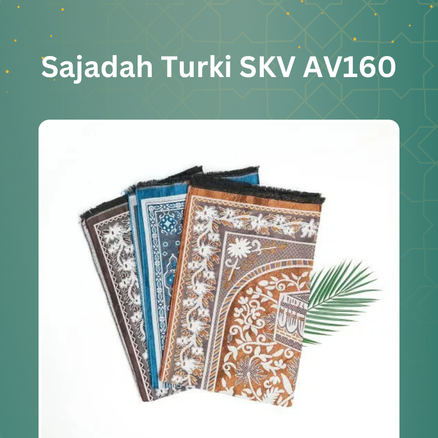 Sajadah Turki Ukuran 70cm x 110cm Bahan Premium Dan Halus Perlengkapan Sholat Souvenir Muslim Oleh-o