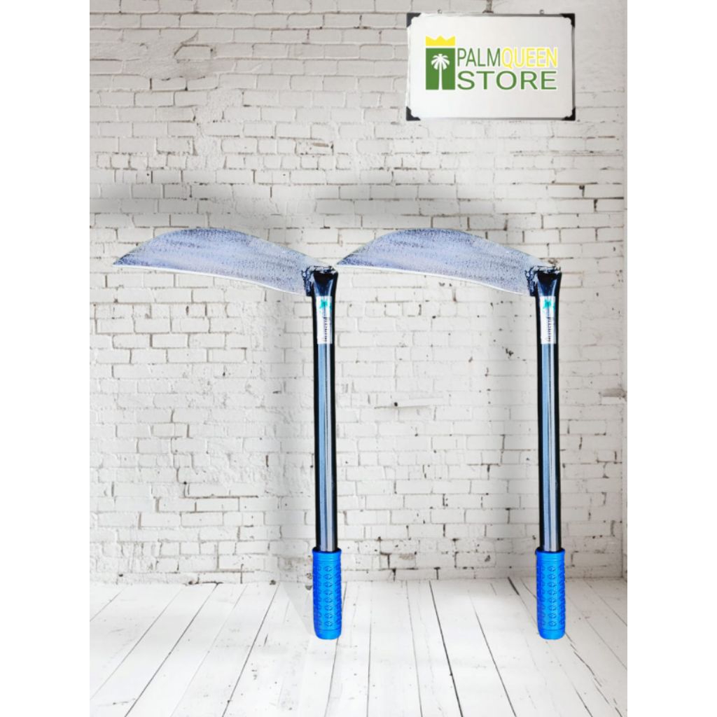 alat penyiang rumput multifungsi jhisung panjang 40 cm - sabit / arit
