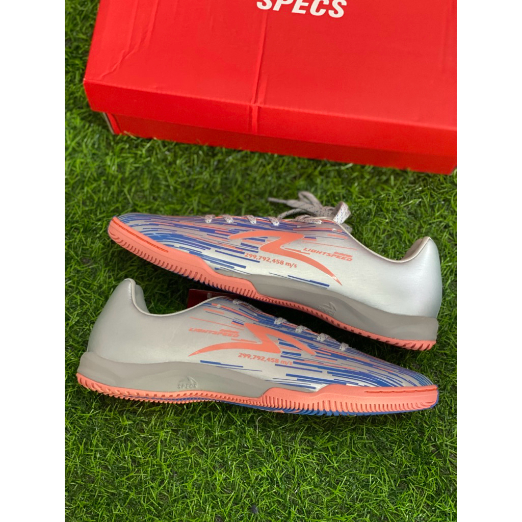 SEPATU FUTSAL LS REBORN GLACIER GREY 100% ORIGINAL