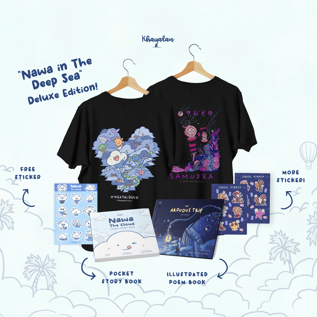 "Nawa in The Deep Sea" Deluxe Edition - Nawa Love Tee - Samudra Deep Sea Journey Tee - NSA Premium C
