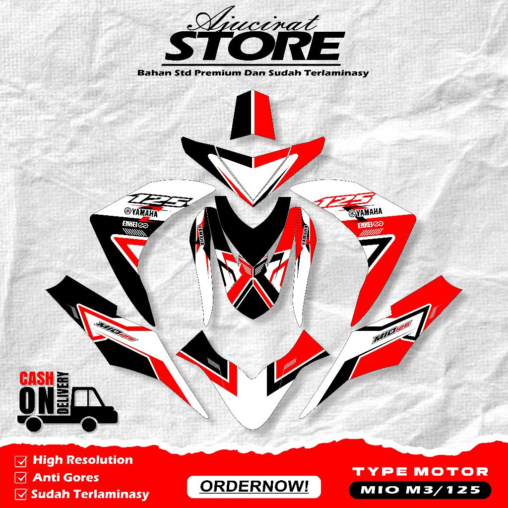 STIKER MOTOR YAMAHA MIO M3 125 - DEACL FULL BODY MIO M3 125