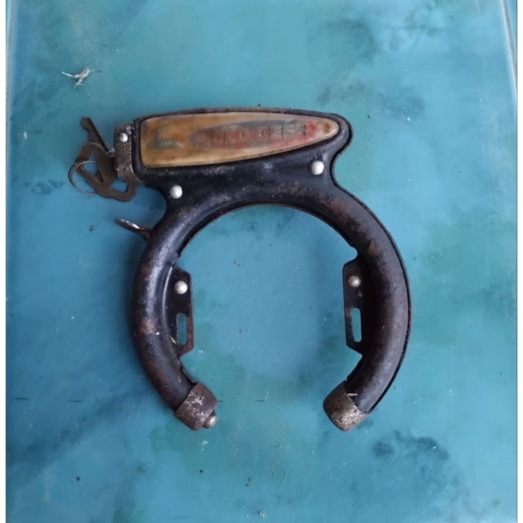 Kunci sepeda onthel jadul goldeer gembok kunci sepeda onthel tua goldeer