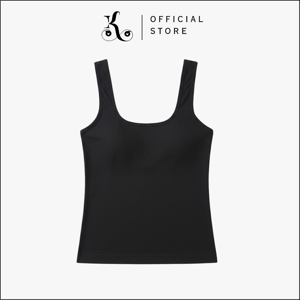 [ KHAEFASHION ] - (BR044) Tank Top Bra Wanita Polos Style Tanktop Panjang Busa
