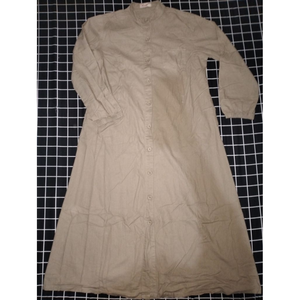 gamis/tunik warna khaki