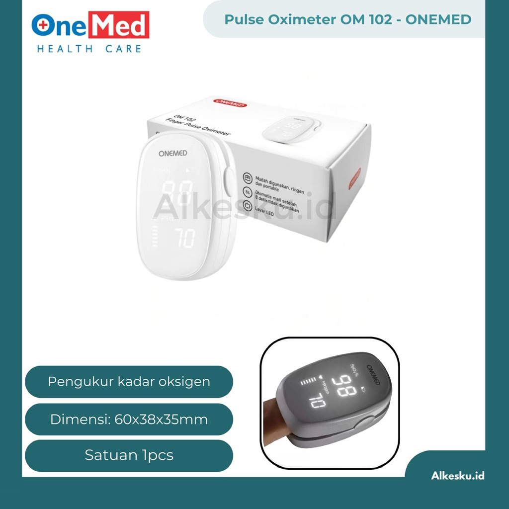 ALKESKU | ONEMED - Pulse Oximeter OM102 / Saturasi Oksigen