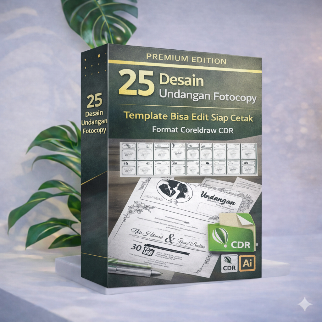 25 Desain Undangan Fotocopy - Template Bisa Edit Siap Cetak Format Coreldraw CDR