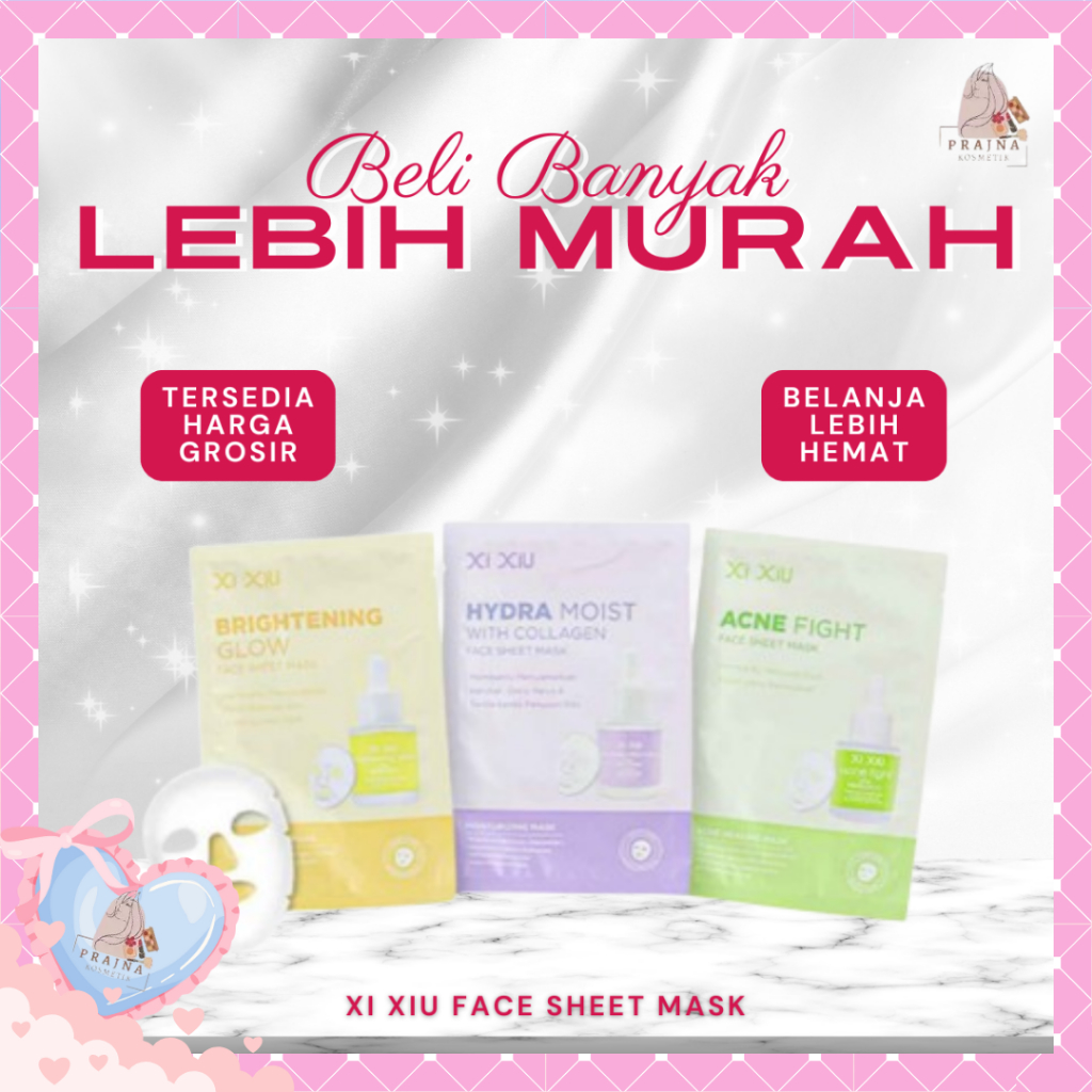 (GROSIR) Xi XiU Face Sheet Mask