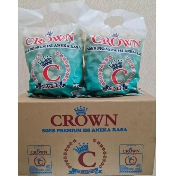 Crown Soes kering isi Coklat Lumer 500gr