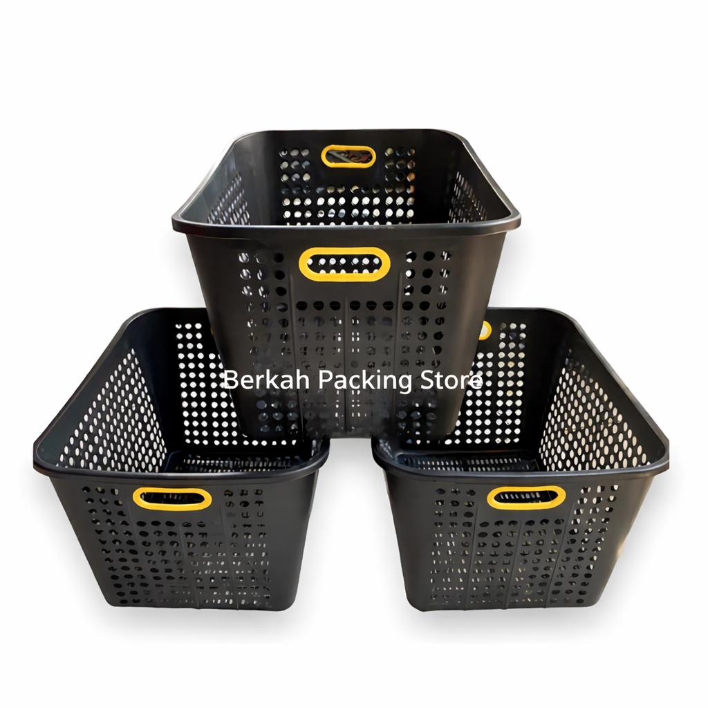 Keranjang Tempat Laundry Setrika Baju Pakaian Bayi Bersih Kotor Buah Pajero Jumbo Besar Tinggi Berpe