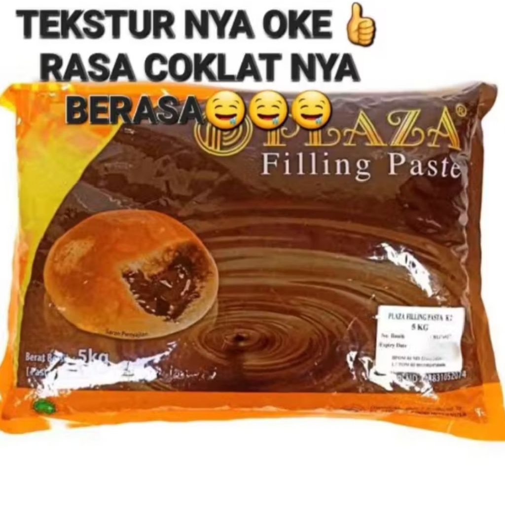 Plaza coklat filling repack 1 kg/ selai coklat filling plaza