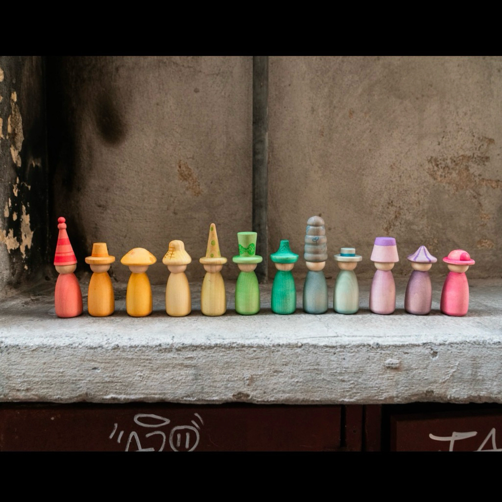 Grapat Fancy Nins | Montessori Wooden Toys - 1 Set