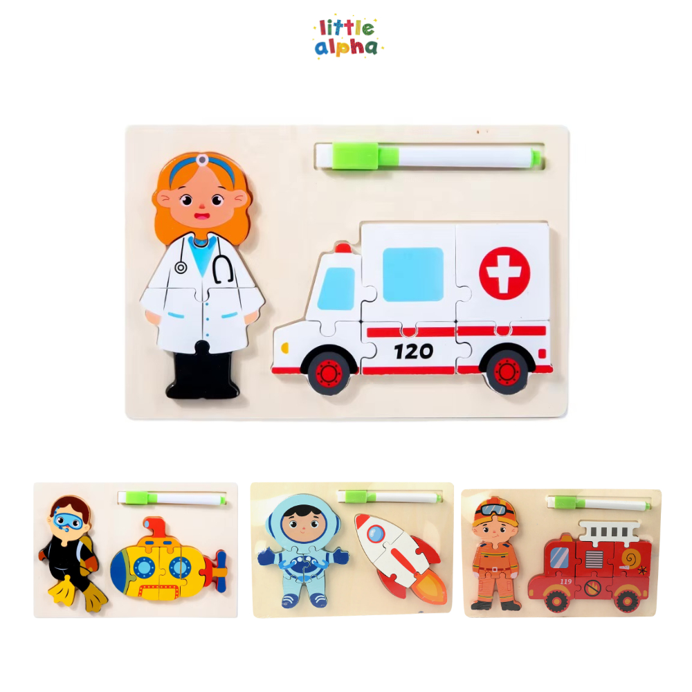 Little Alpha Puzzle Profesi