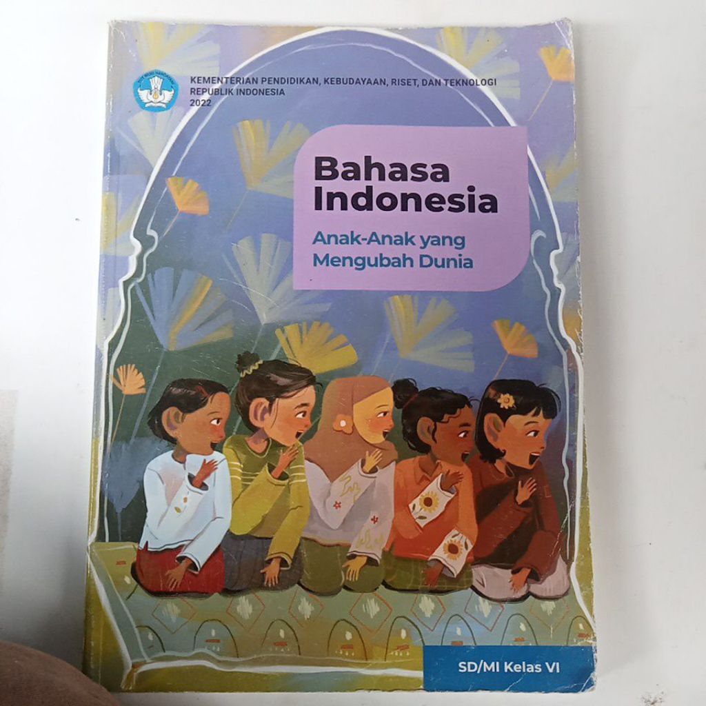 buku bahasa Indonesia kelas 6 SD Mendikbud BSE 2022