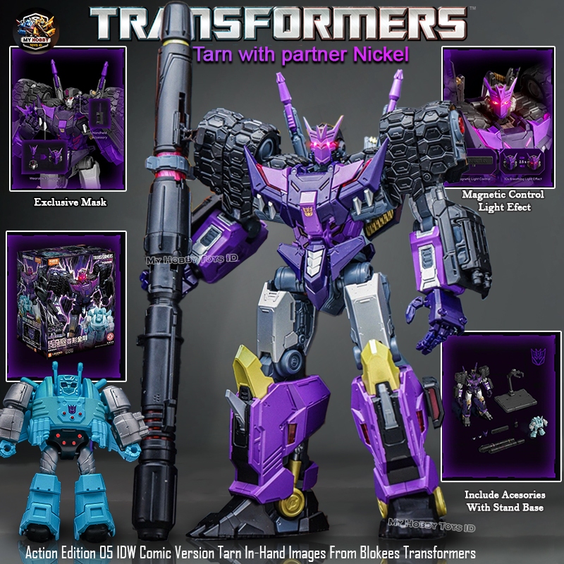 Action Figure Transformers Comic Version Robot Tarn With Nickel LED Model KIT Non Yolopark