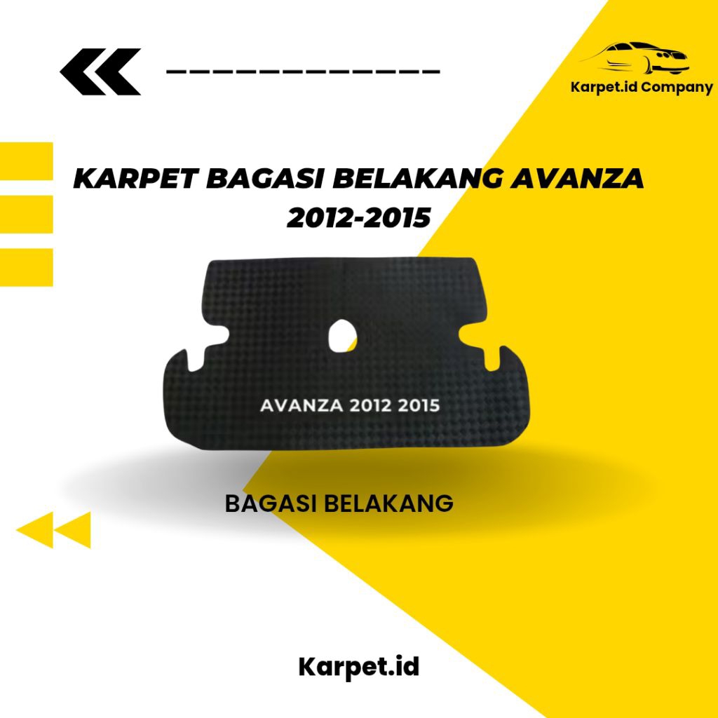 karpet.id karpet bagasi belakang mobil Avanza 2012-2015