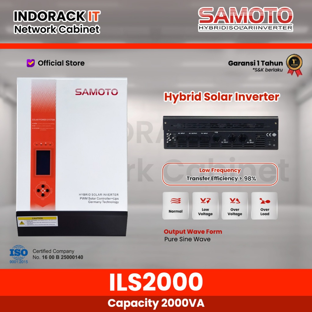Samoto INVERTER Hybrid ILS2000/1600Watt - Hybrid Inverter Solar Panel Surya Samoto