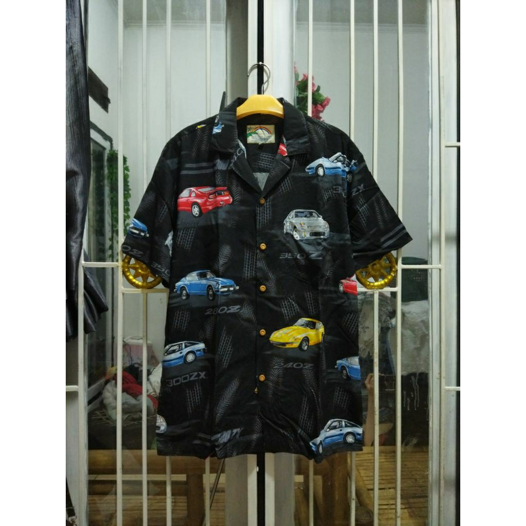 kemeja Paradise found x Nissan motor casual pria murah terlaris