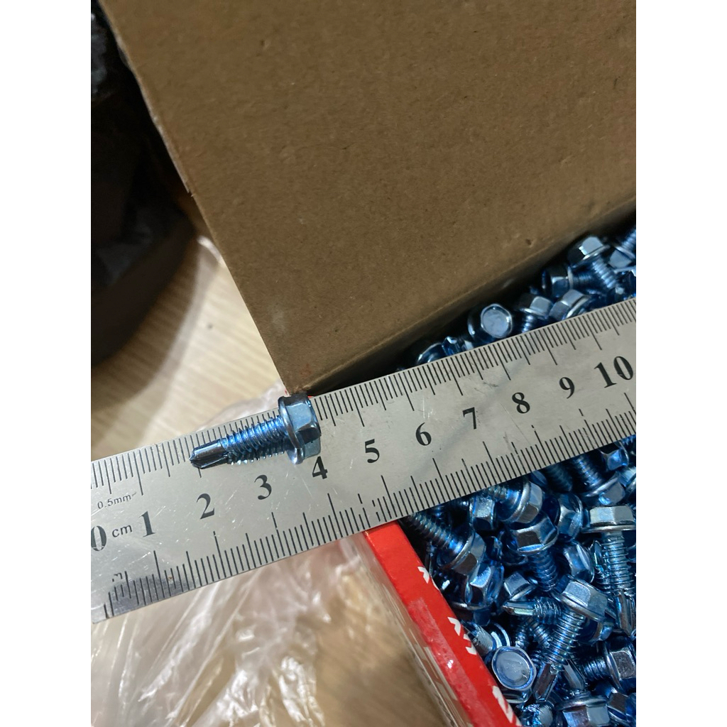 100PCS BAUT ROOFING/BAUT BAJA RINGAN 10X19/BAUT 2CM/SKRUP BAJA RINGAN