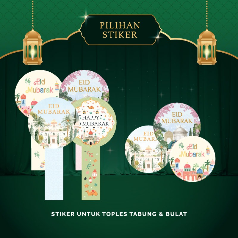 BoxHampersBox - Sticker Idul Fitri Sticker Segel Toples Kue Kering
