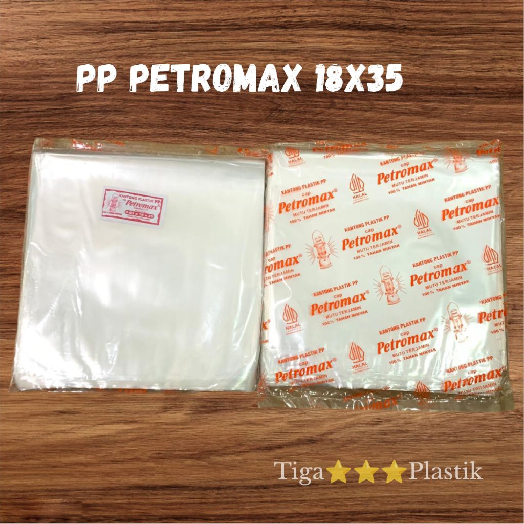 Plastik PP Bening Petromax 18x35