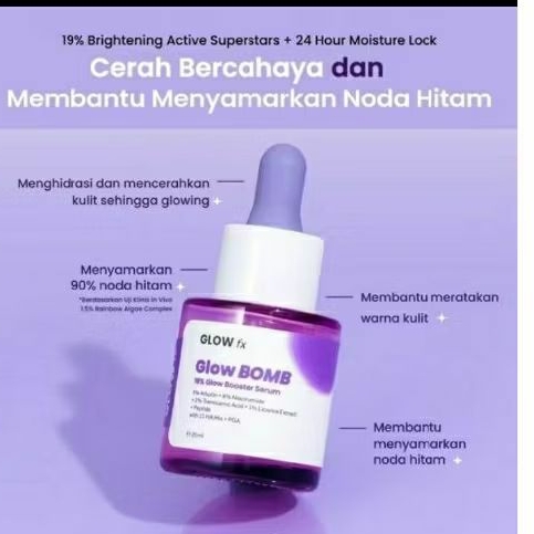 Glow FX Serum Wajah 20 ml - Atasi Bekas Jerawat & Kemerahan