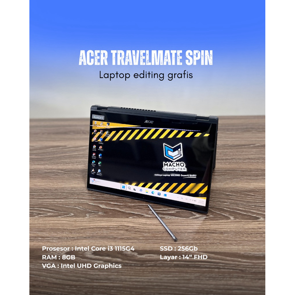 Acer TravelMate Spin Intel Core I3 1115G4