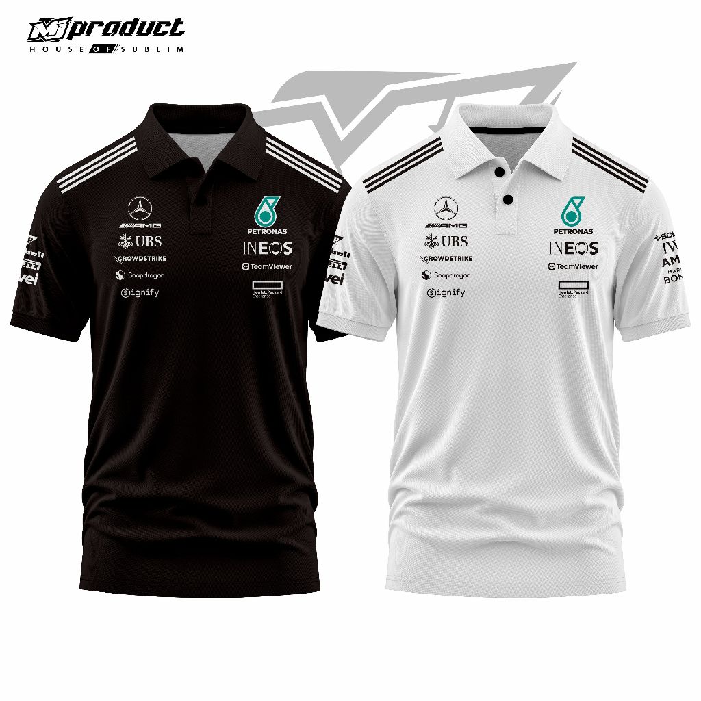 JERSEY POLO Team Mercedes AMG Petronas F1 Team Jersey Premium