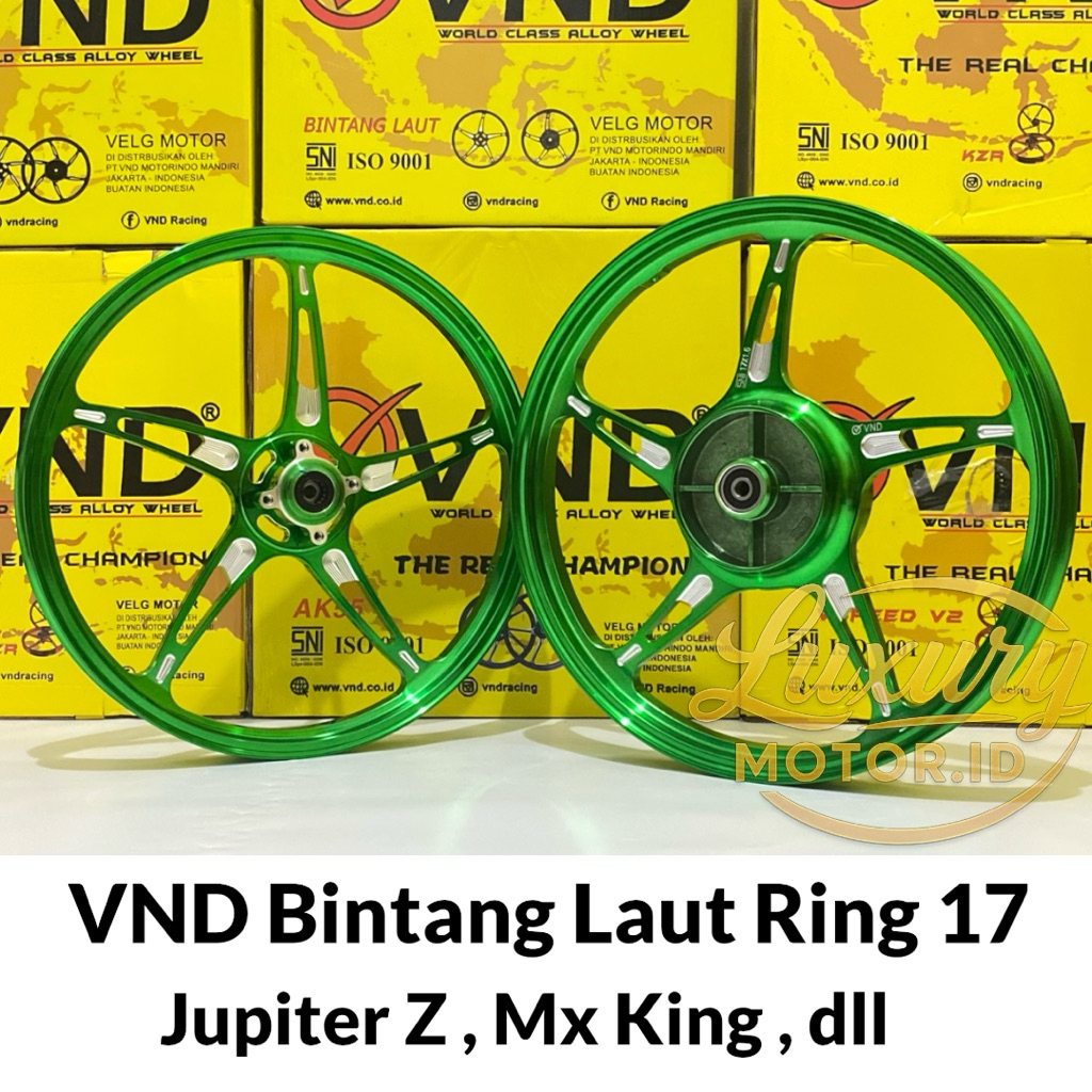 Velg VND Bintang Laut Ring 17 Jupiter z Mx King ,vega zr, Mx Old uk 140/160 VND ORIGINAL 100%