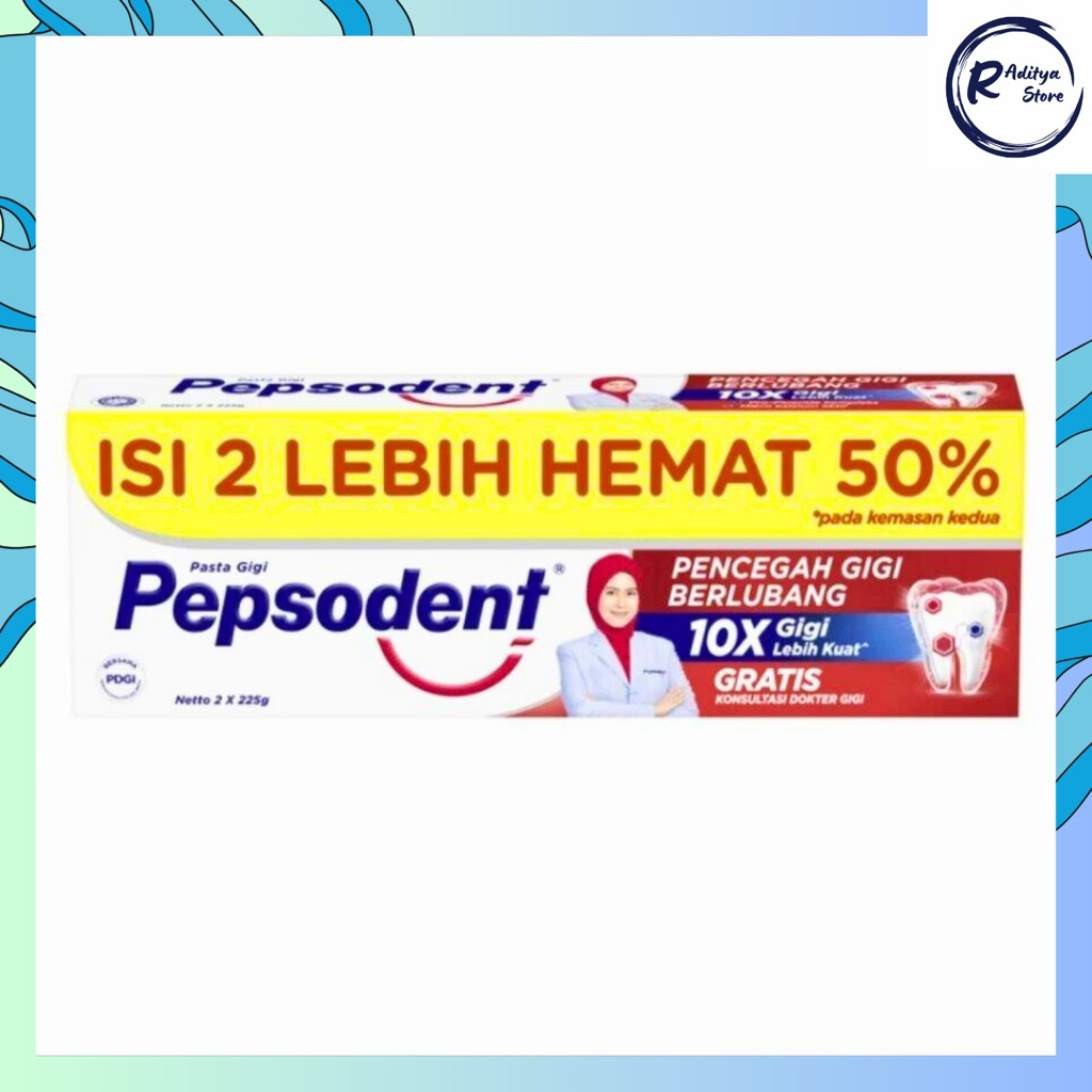 Pepsodent 225gr isi 2