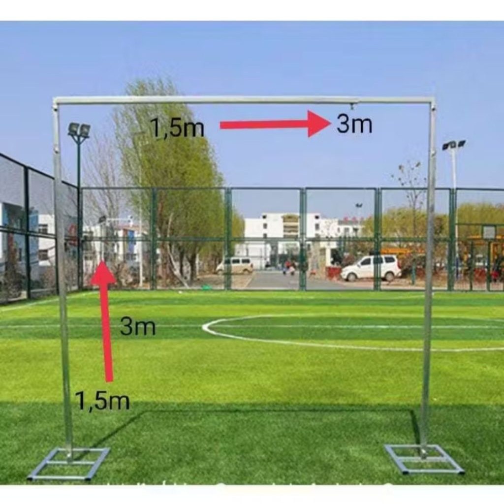 PL - Tiang Gawang Dekorasi Backdrop Besi Adjust / Tiang Besi 3x5 Adjust
