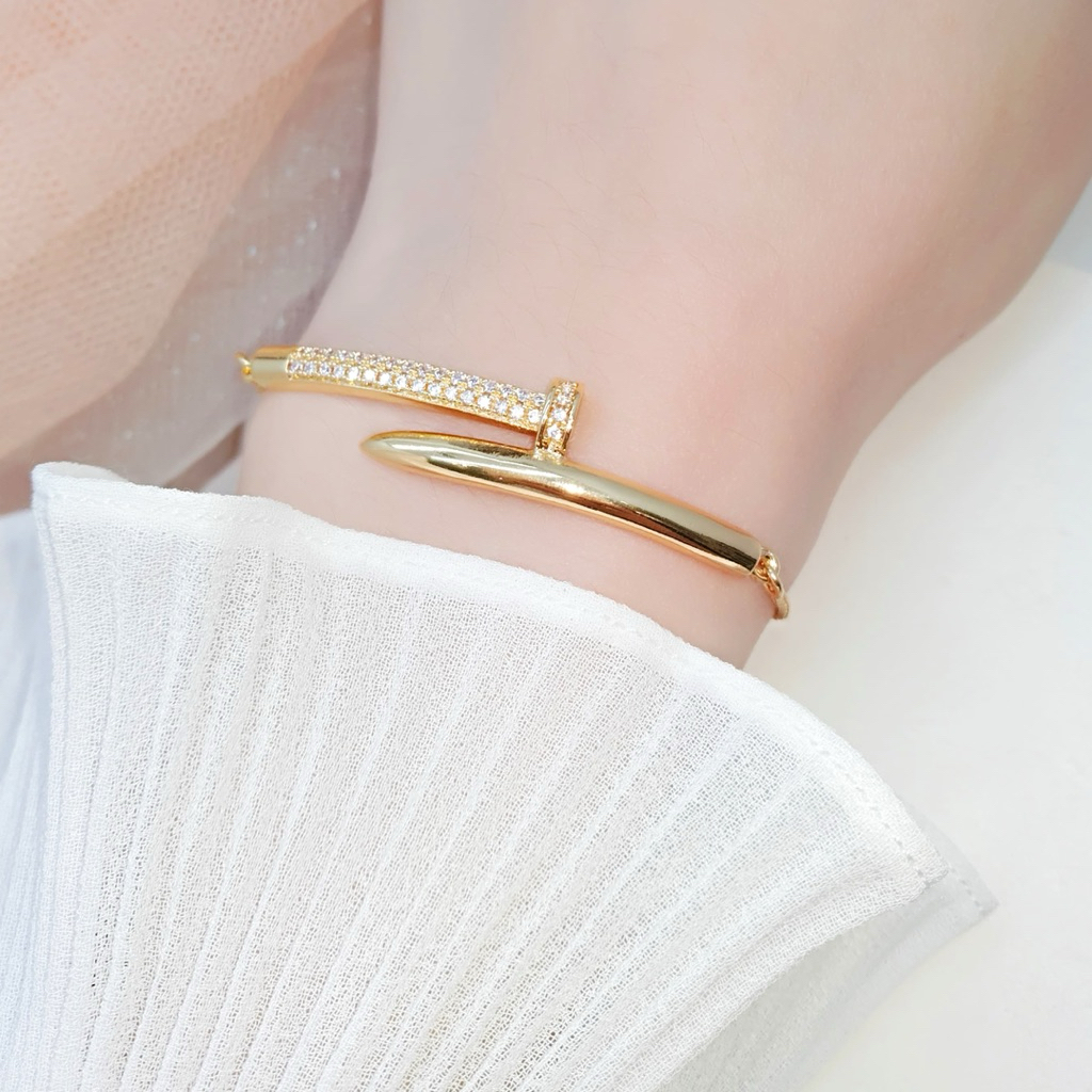 Gelang Serut/Fleksibel Wanita Paku GT167-170-173BO