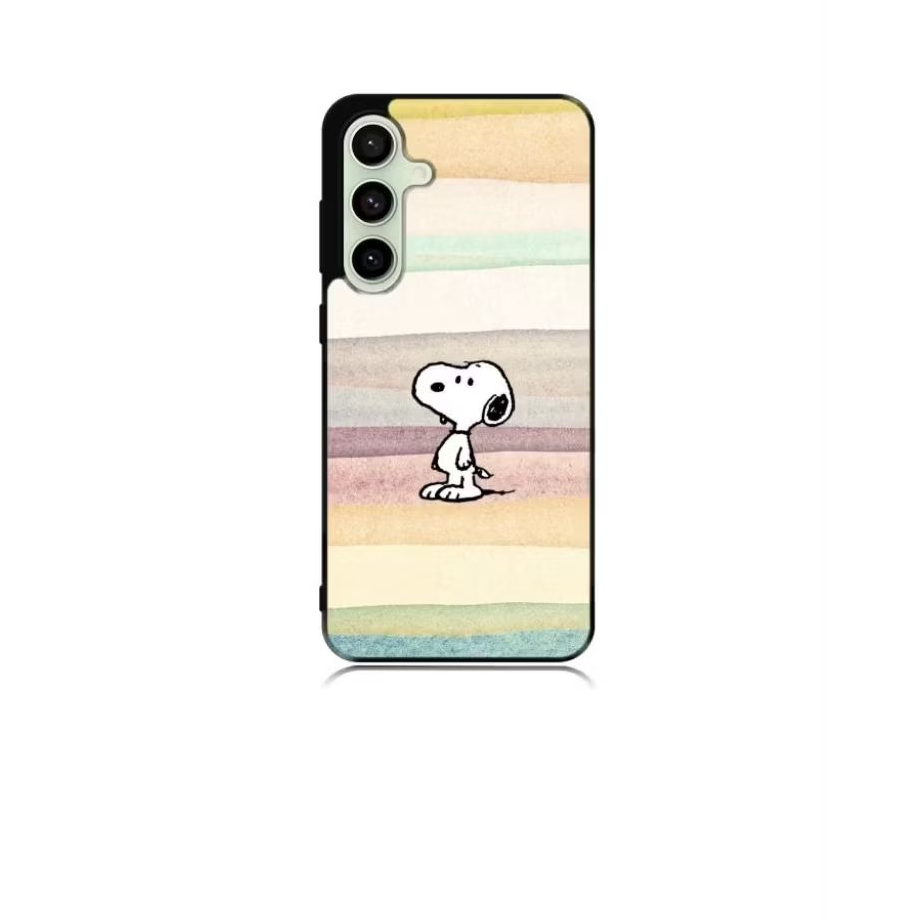 Case Casing Softcase Samsung S25 S24 S23 S22 S21 S20 S9 S8 S7 S6 Ultra Plus FE Edge Snoopy Rainbow