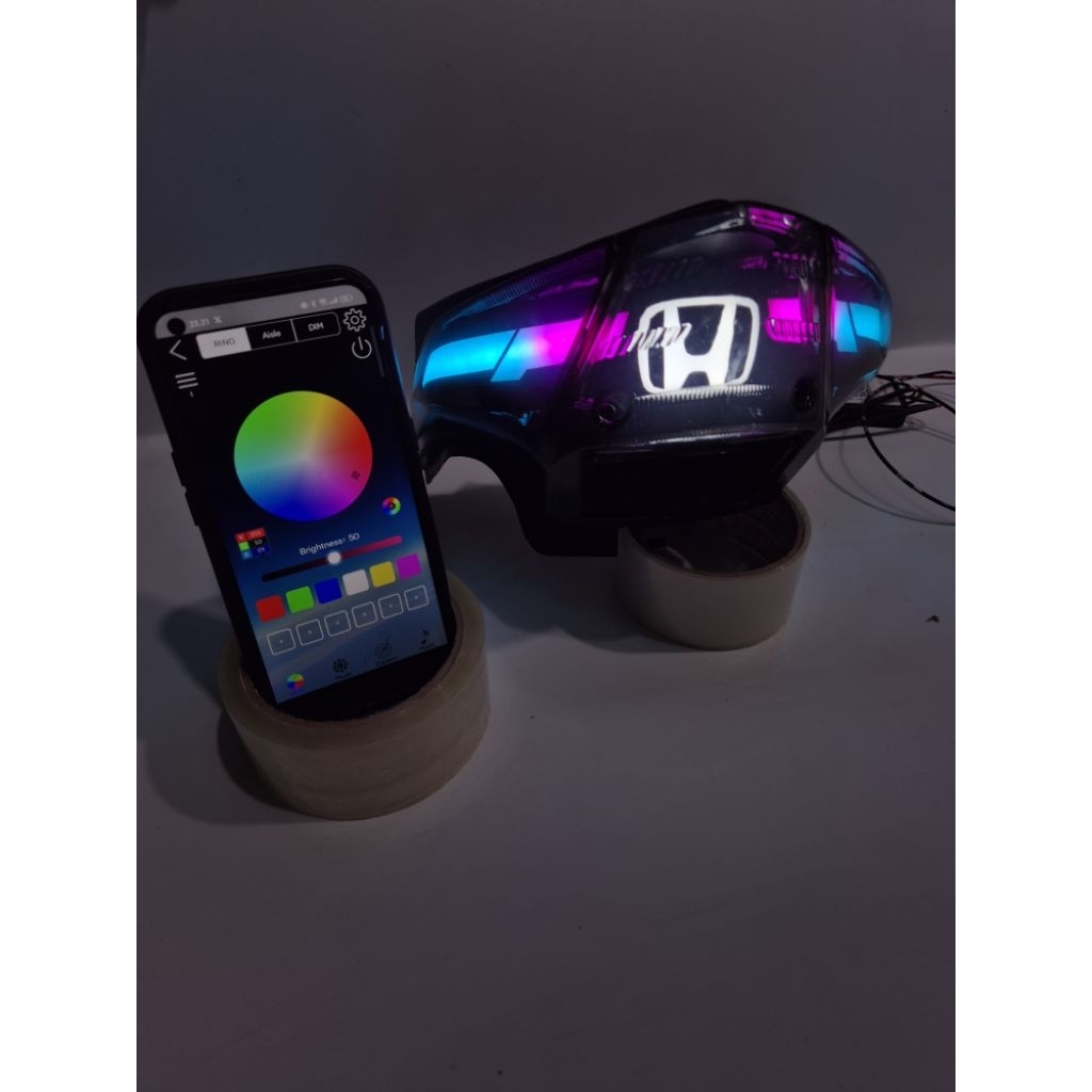 LAMPU STOP BEAT KARBU CUSTOM RGB TINGGAL COLOK SOKET STOPLAMP BEAT KARBU LAZY RGB