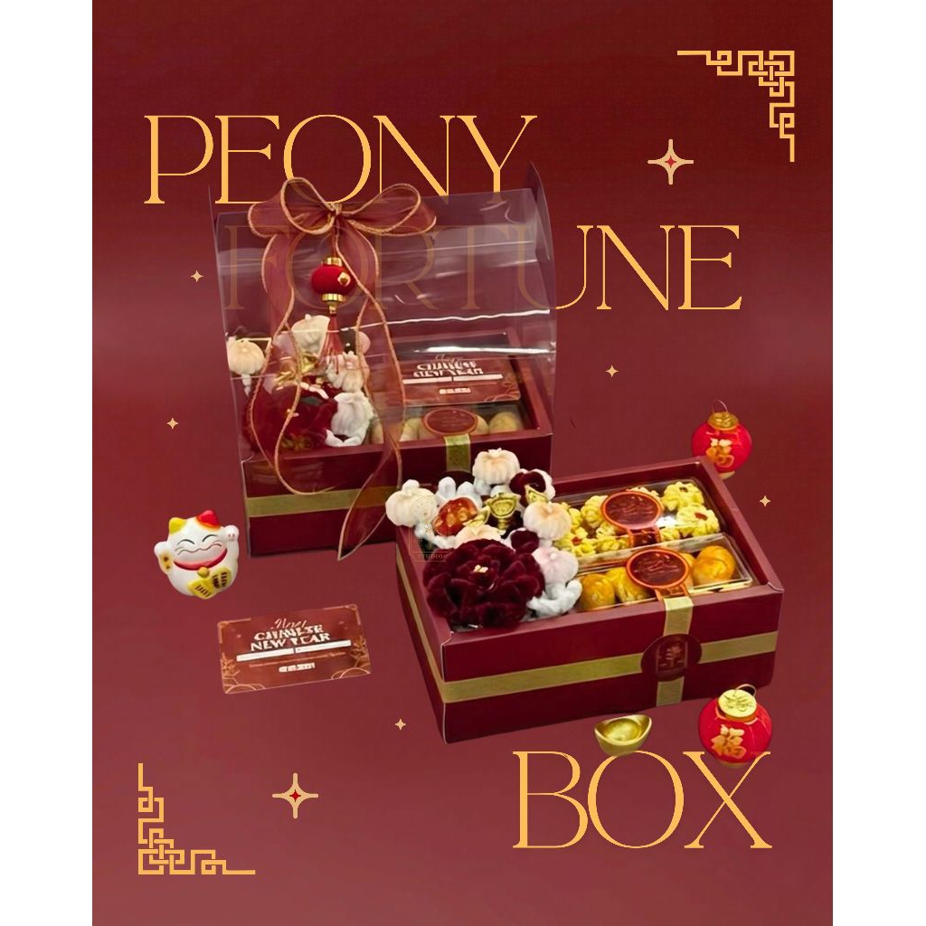 Peony Fortune Box - Hampers Imlek CNY 2026 | Hampers CNY | Hampers Imlek | Hampers CNY Medan | Hampe