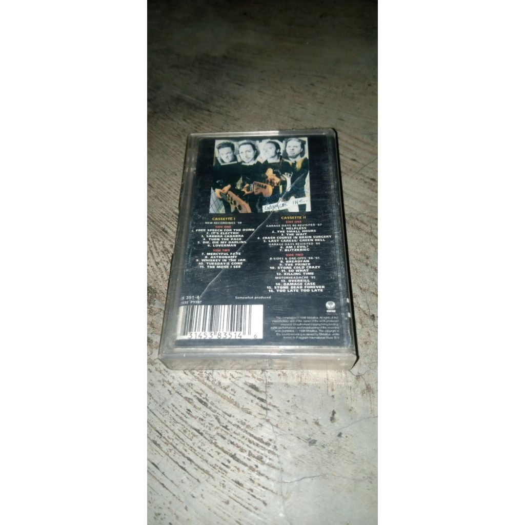 kaset pita Metallica album garage inc II
