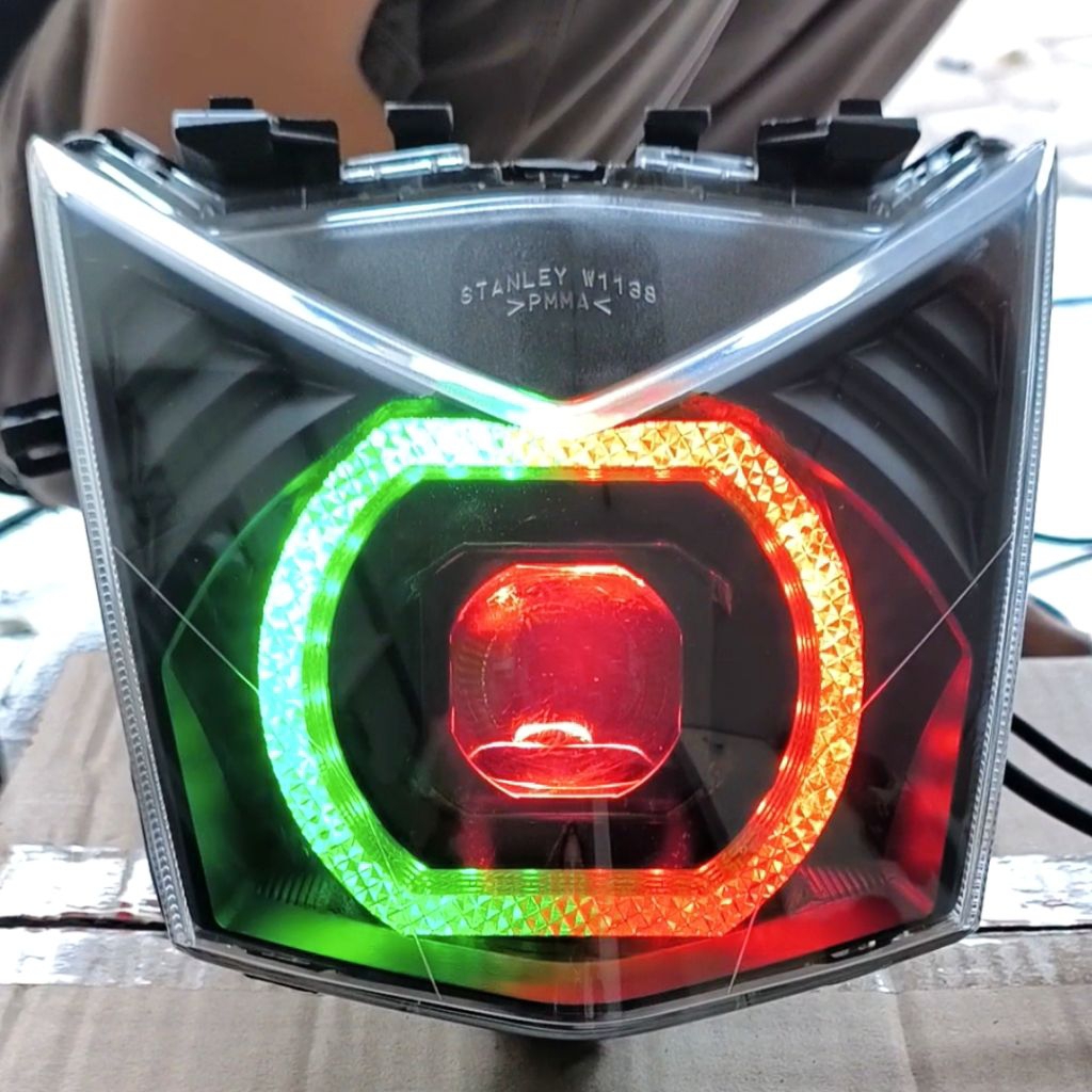 Lampu Beat Mini biled H4 , Fullset reflektor ORI AHM PNP(beat fi, esp, street)