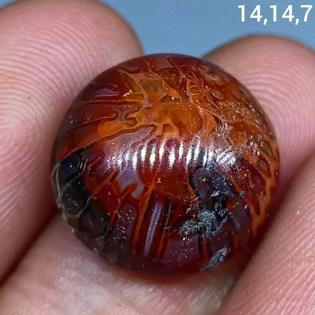 batu akik asli teratai merah tunggal antik top hq natural (asli alam)