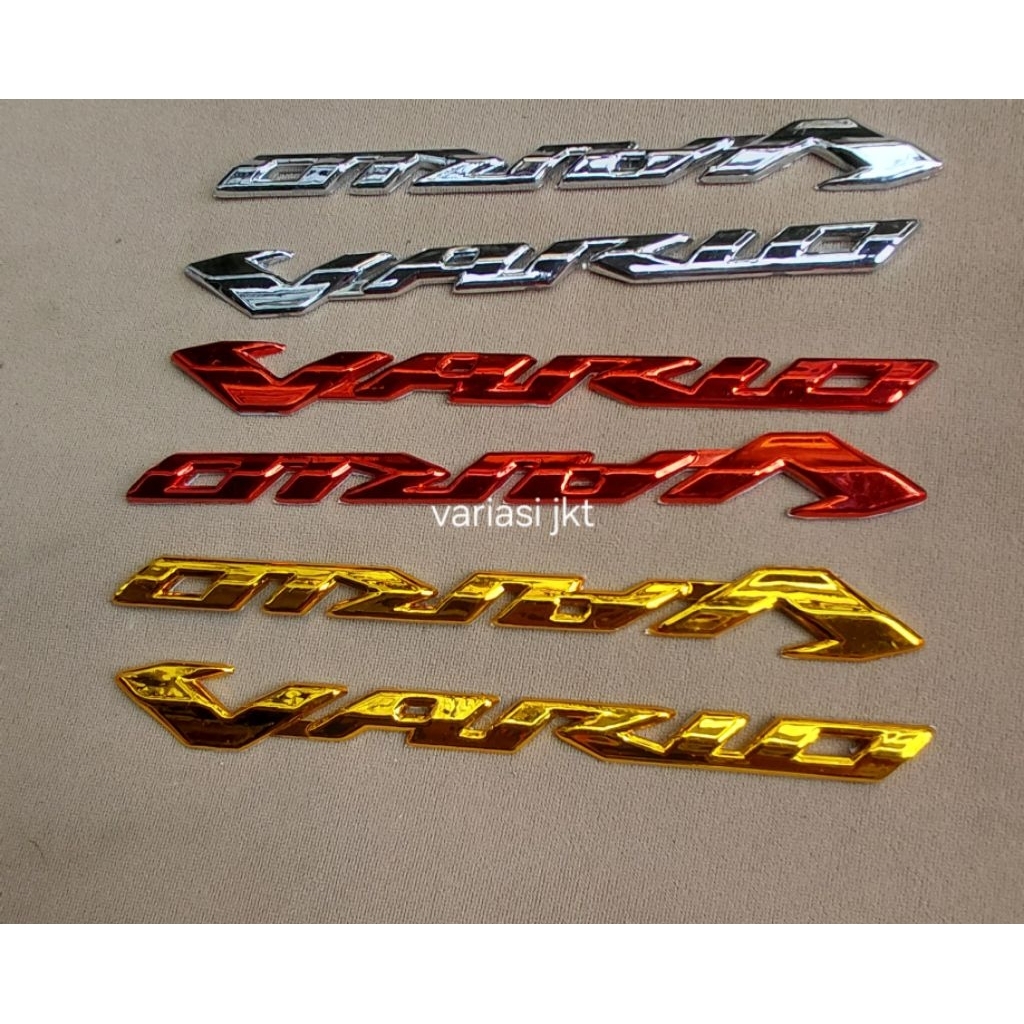emblem vario 3d timbul chrom /emblem vario 125 ,150