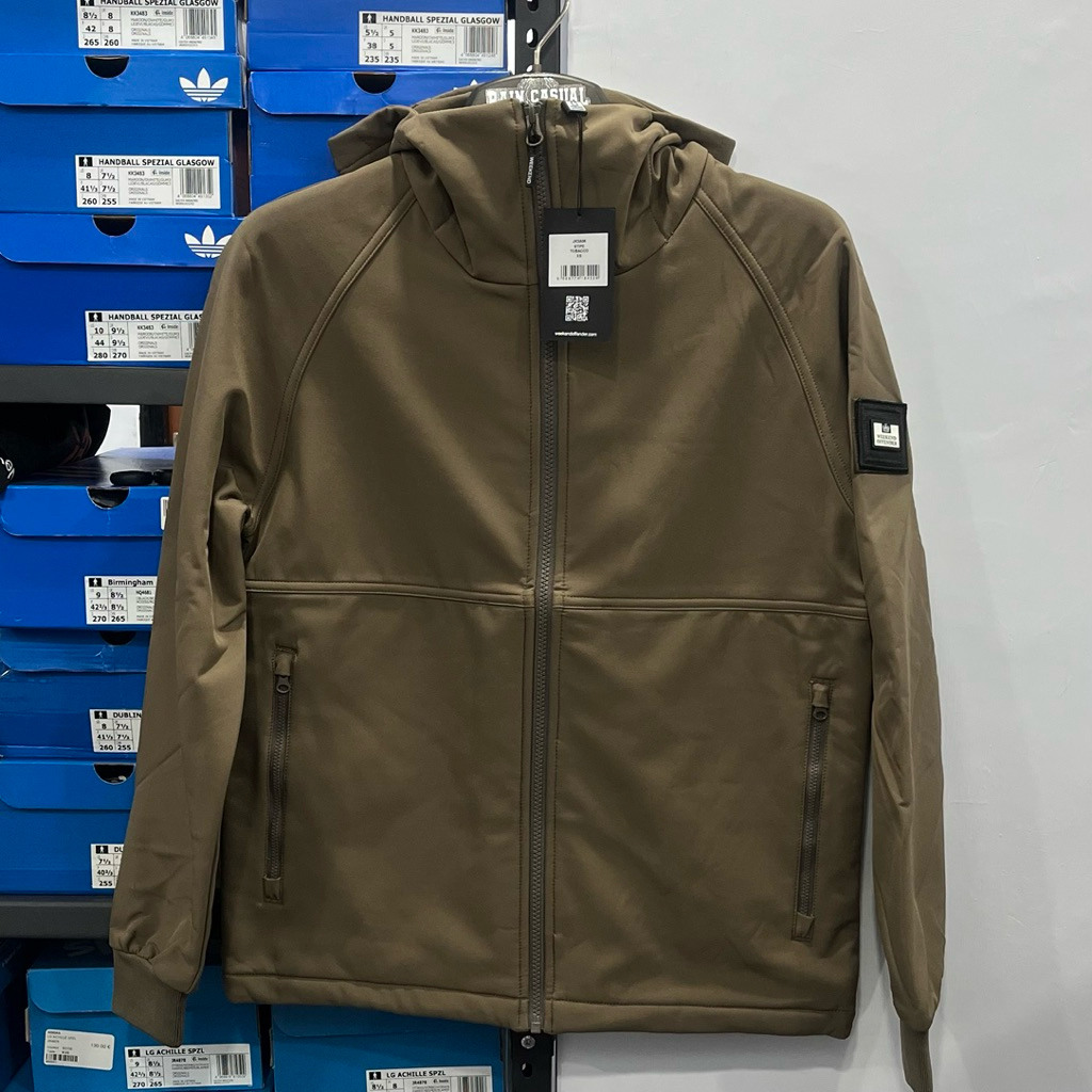 Weekend Offender Stipe Softshell Jacket Tobacco
