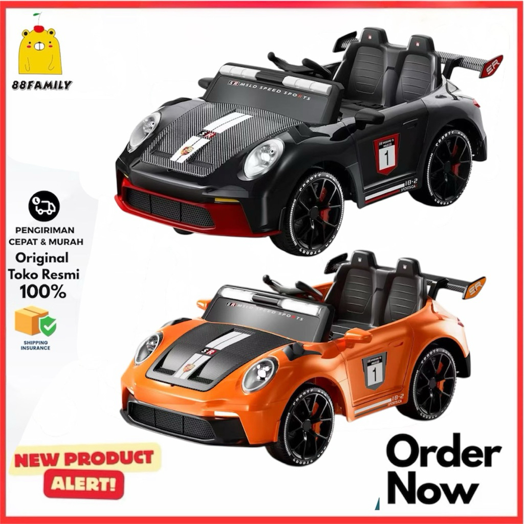 Mainan Mobil Aki Anak Sedan kode 911 Musik Lampu . Mainan Mobil Mobilan Anak