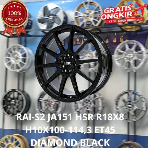 Velg Mobil Racing Hsr Original Rai S2 R18 Pelek Mobil Civic Accord Camry Luxio L300