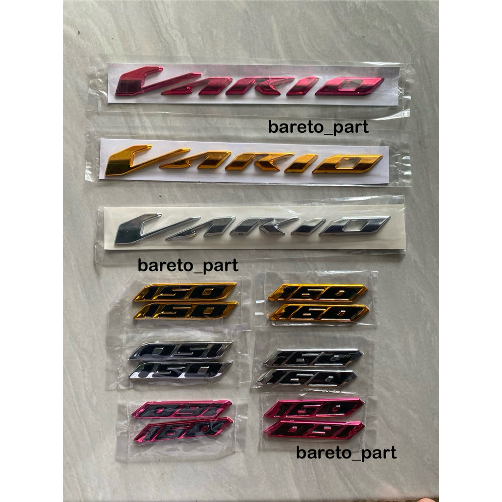 emblem vario 160 / emblem vario 150 / emblem vario gold / emblem vario merah / emblem vario chrom