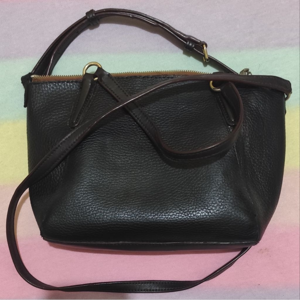 Tas Selempang Coach Mini Kelsey Black Preloved