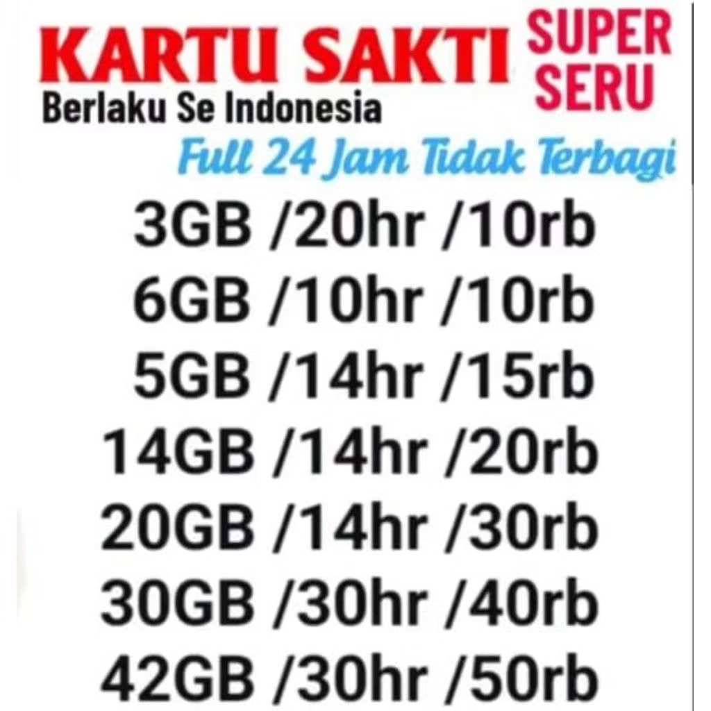 Kartu Sakti Telkomsel paket murah