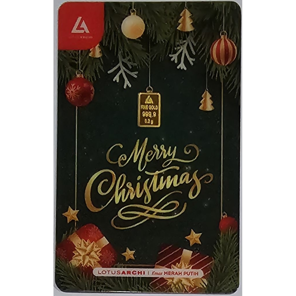 Logam Mulia Lotus Archi 0.2 Gram Merry Christmas