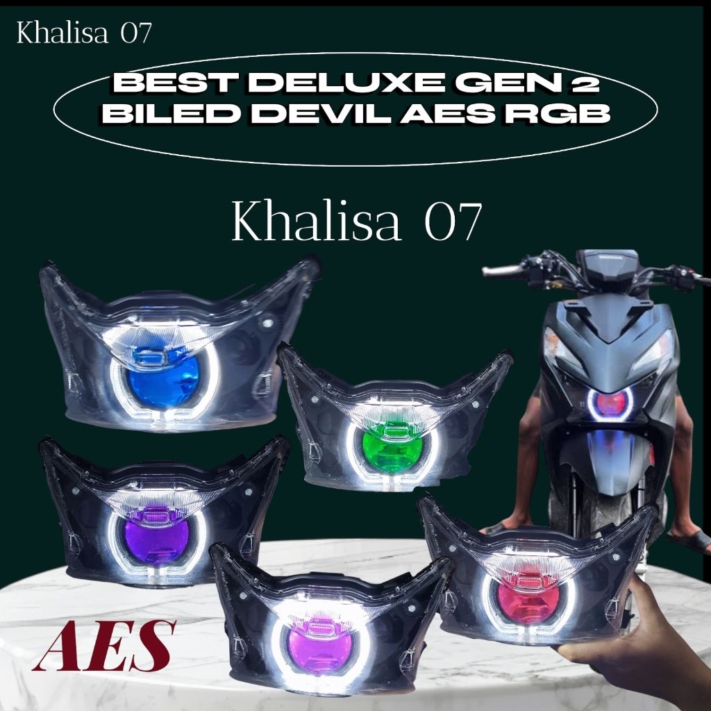 LAMPU BILED AES BEAT DELUXE GEN 2/BEAT STREET2024-2025 FULL SET REFLEKTOR BILED AES 70WAT SET KABEL 