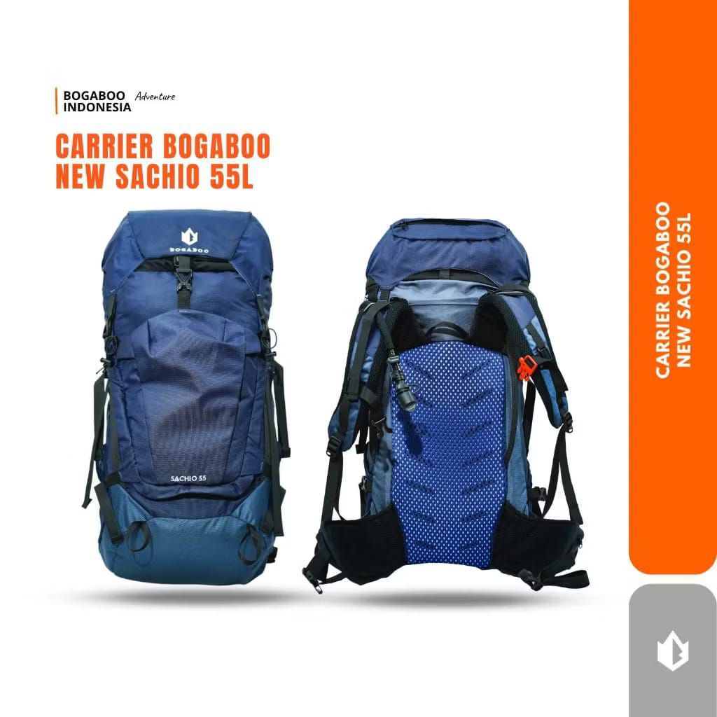 BOGABOO sachio tas gunung carrier ultralight 55 L - tas gunung carrier ultralight 55 Liter