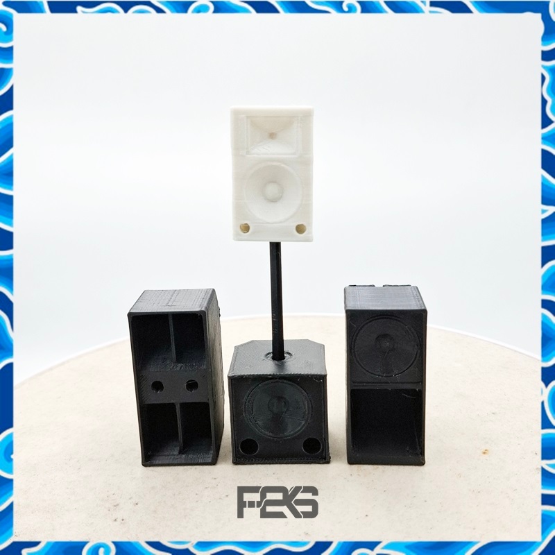 Miniatur Sound System sub 15 inch Hiasan Meja Properti fotograpi Dekorasi Rumah Aesthetic skala 1:20