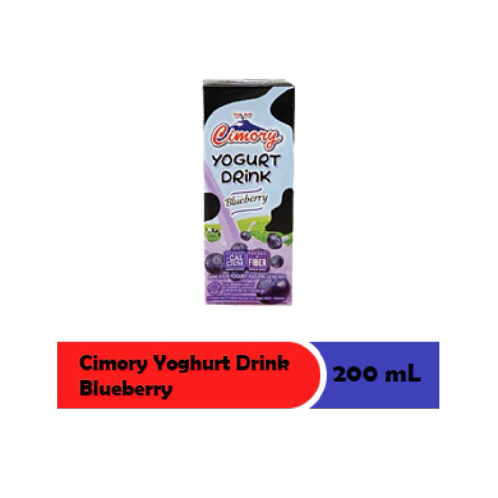 Minuman Yogurt Cimory Rasa Blueberry 200ml - 1 dus 24 kotak